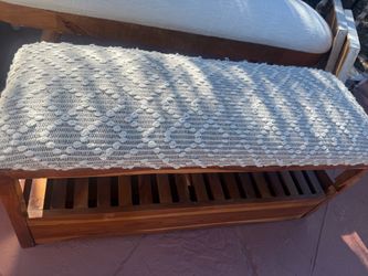 Rustic ottoman