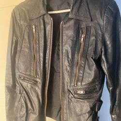 Excellent condition very cool black leather jacket