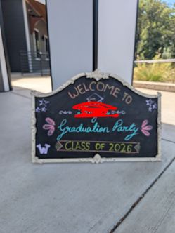 Chalk board sign- metal