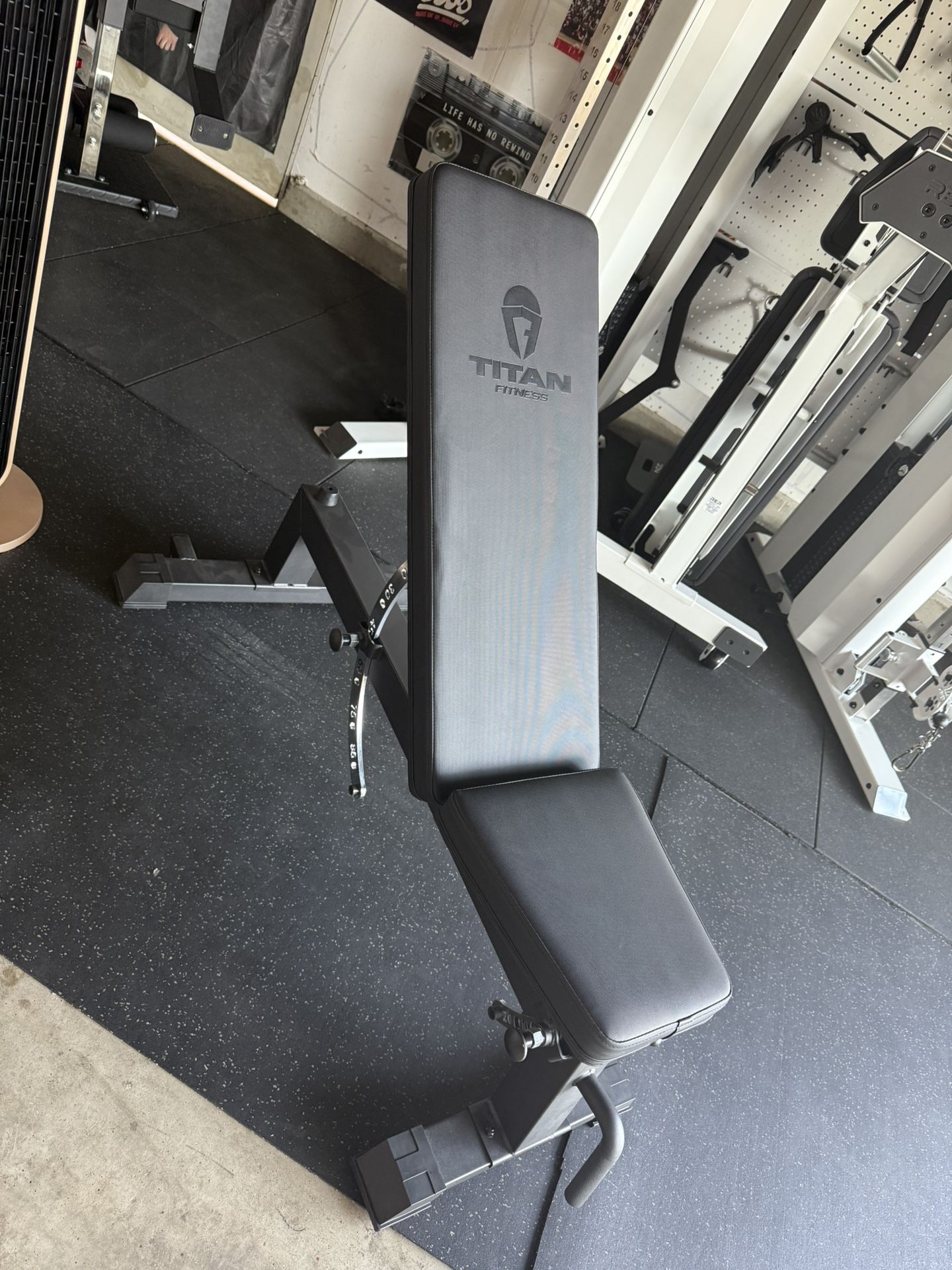 Titan Fitness Adjustable Bench And 2 10s