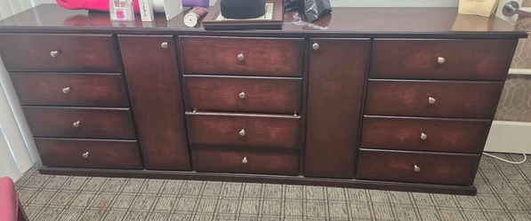 extra-large modular credenza, dresser, or salon storage console