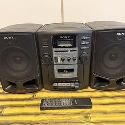 Sony AM-FM CD Cassette-Corder/Player