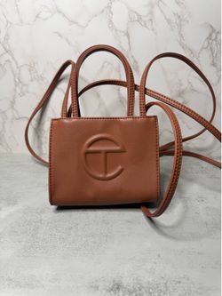 Telfar Small Shopping Bag – Tan
