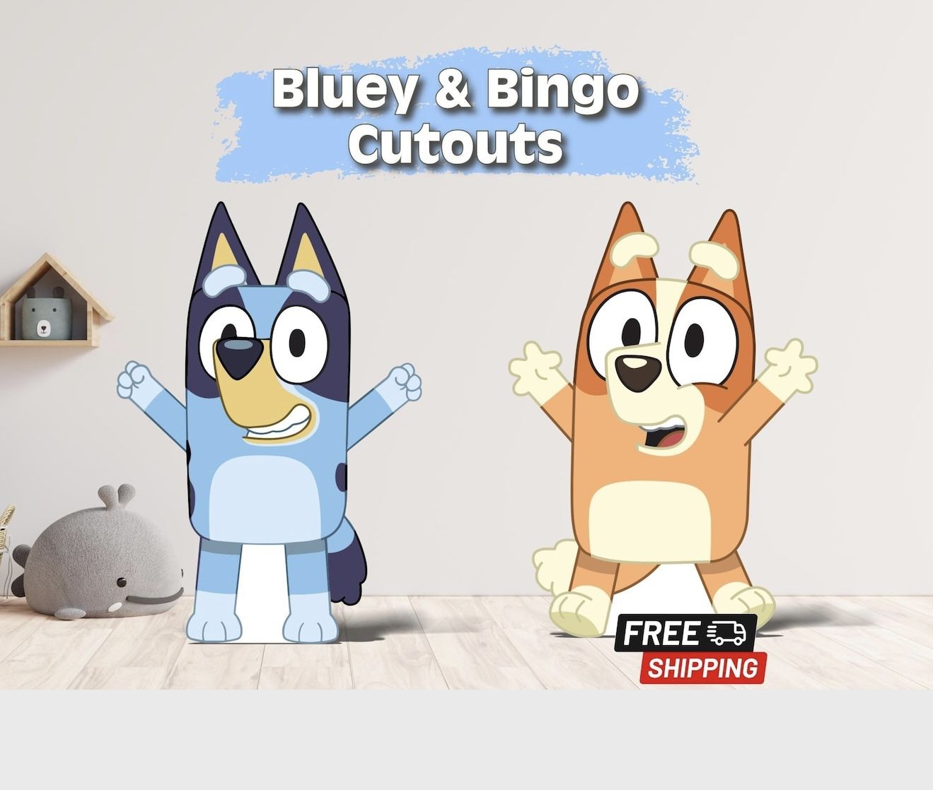 Bluey And Bingo Cutouts