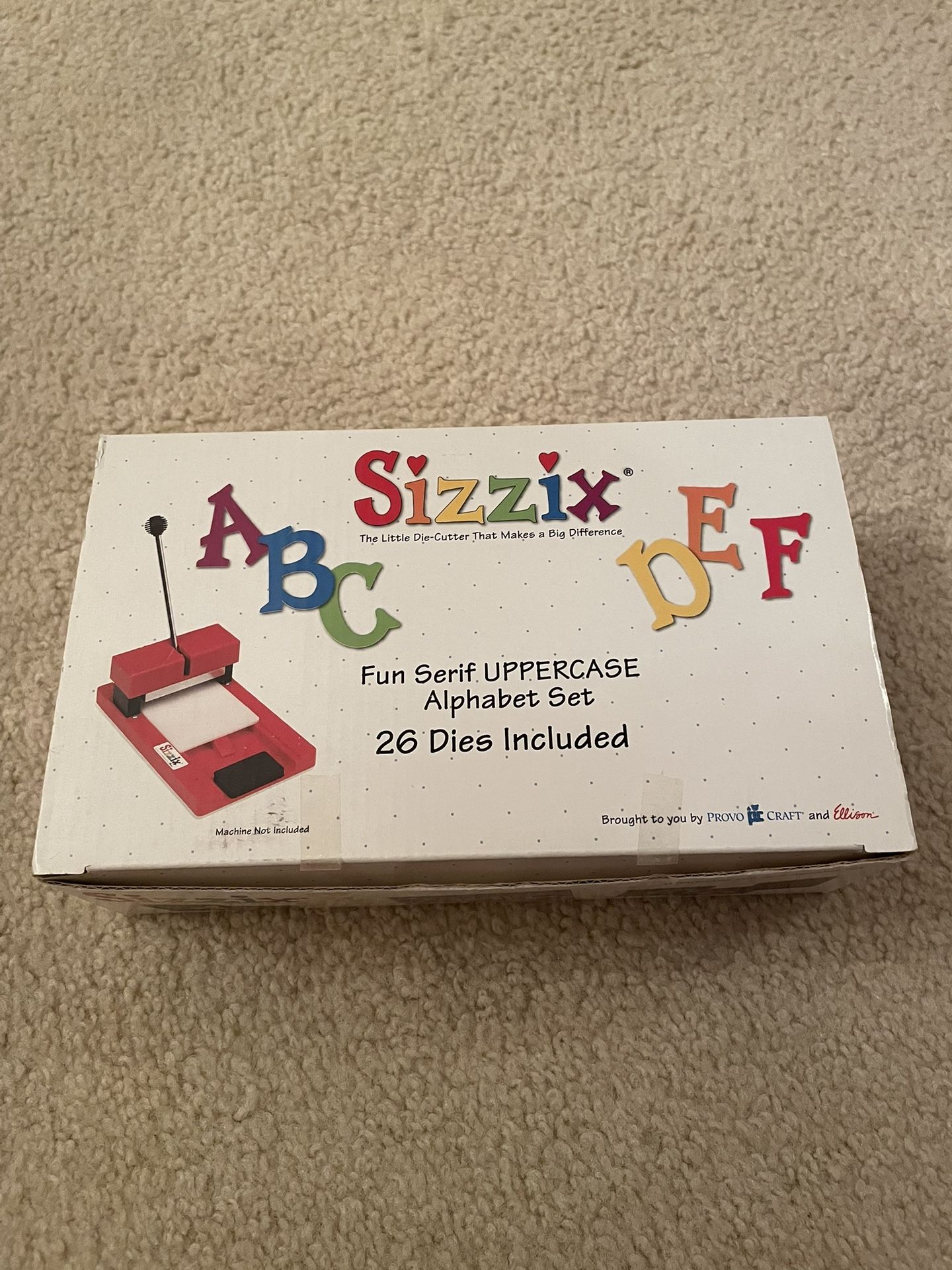 Sizzix Fun Serif UPPERCASE Alphabet Set