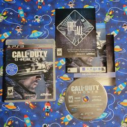 Call Of Duty Ghost Sony Playstation 3 PS3 CIB Complete Game Disc Case Artwork Manual Included