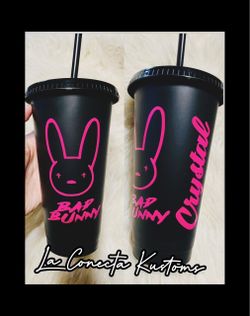 Brand new custom bad bunny cold cup.