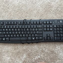 Logitech K120 Ergonomic Desktop USB Keyboard - Black ((contact info removed)78)