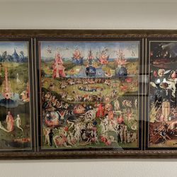 MASSIVE Hieronymus Bosch "Garden of Earthly Delights" – Premium Gold Frame