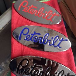 Peterbilt chrome finish Emblems