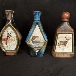 Vintage Jim Beam Wildlife Decanters (empty)