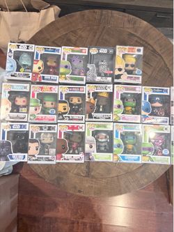 Funko pop lot Star Wars, ninja turtles
