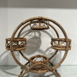 Boho Rattan Plant Stand