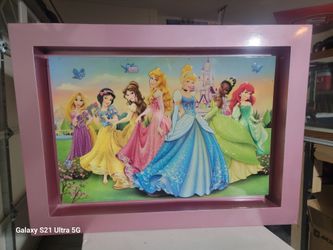 Disney Princess 3d Wall Portrait