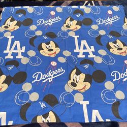 Mickey Mouse Los Angeles Dodgers, mini blanket