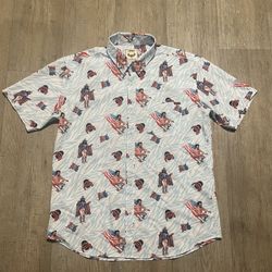 RSVLTS WWE Macho Man USA KUNUFLEX Button Up Shirt
