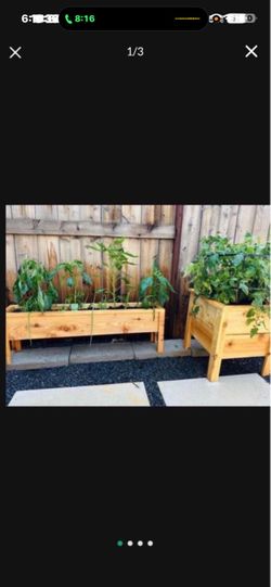 New cedar planters
