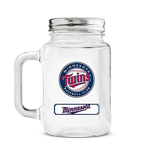 MLB Minnesota Twins 20oz Glass Mason Jar

