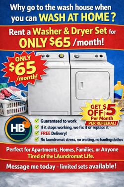 $65 Washer And Dryer