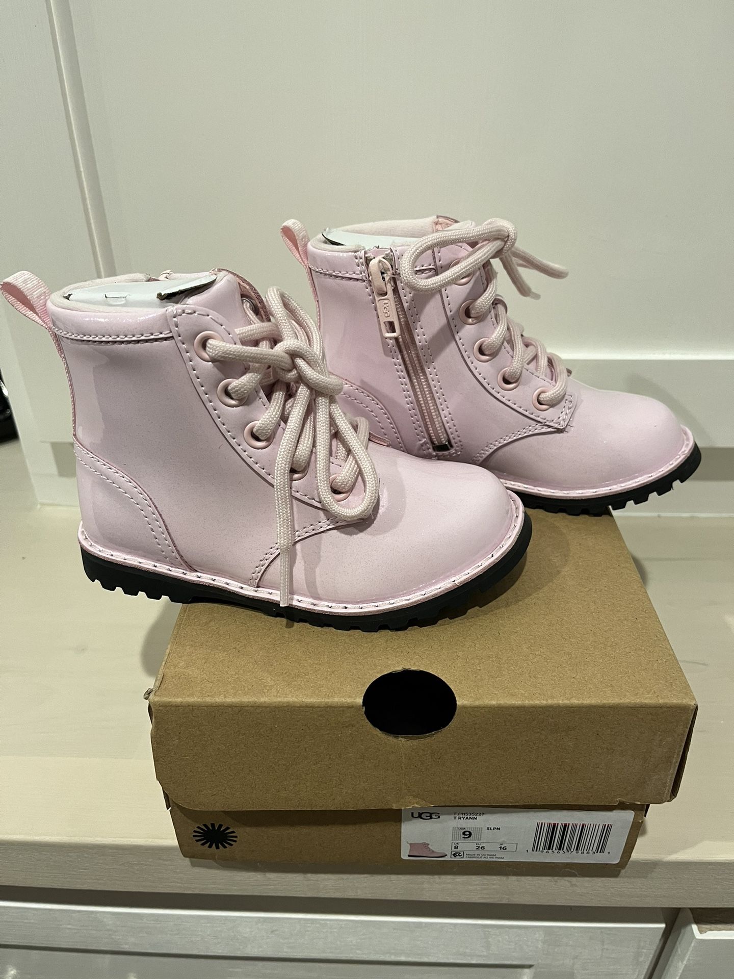 Kids Pink UGG Boots Size 9