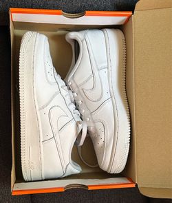 Nike Air Force 1 Triple White in used once but clean condition size 7