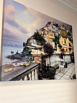 Positano Amalfi Coast Canvas Wall Art
