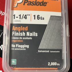 Paslode 16GA Angled Trim Finish Nails 1 1/4”