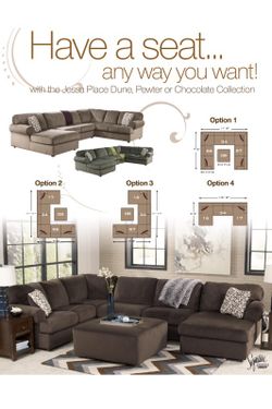 Ashley Sectional Set Comes In 3 Colors NEW