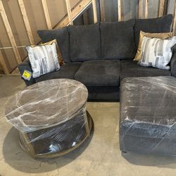 Like new Sofa, Ottoman, and table