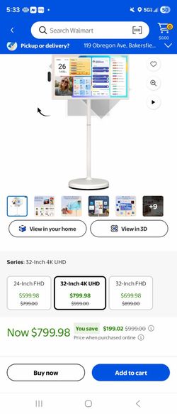 Smart touch screen tv portable