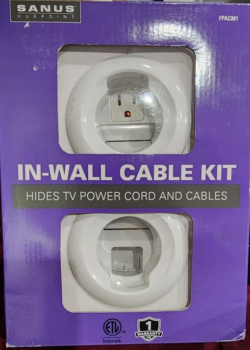 SANUS Vuepoint in-wall Cable Concealer Power Grommet Kit for Mounted TVs - FPACM1