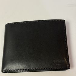 Men’s Coach Black Leather Wallet Coach