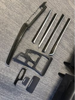 🏎️ Genuine BMW F10 M5 Anthracite Wood Interior Trim Kit (DCT Console)