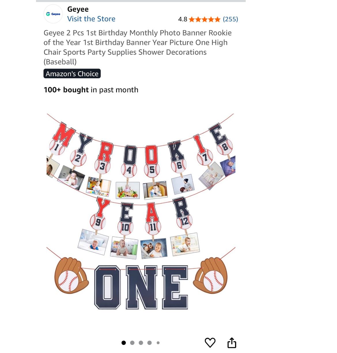 1st Birthday Banner