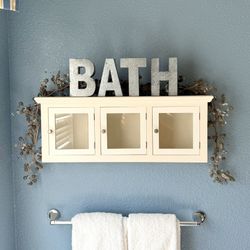 Bath Metal Sign Bathroom Home Decor Decoration