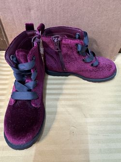 Velvet Boots Girls Size 10
