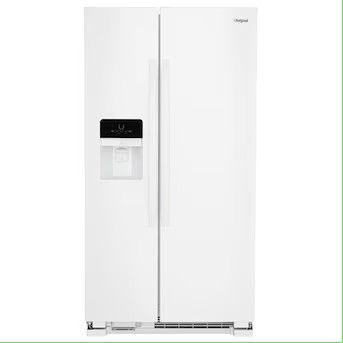 ￼

Whirlpool 21.4-cu ft Side-by-Side Refrigerator with Ice Maker, Water and Ice Dispenser (White)

Item #912752 |Model #WRS321SDHW

