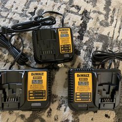 New Dewalt Chargers 12v/20v