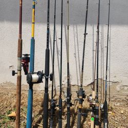 10 Fishing Rods They Range From $25 To $100 Or Take All 10 For $150