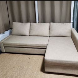 Lovely Sectional Sofa With Pull Out Bed Plus Big Storage 