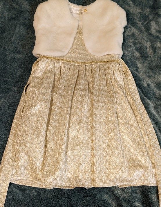 Off White Little girl Dress Size 6x