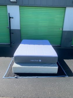 Full Size Bed and Metal Frame