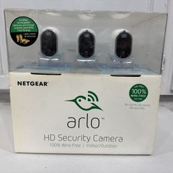 Arlo HD 3-Camera Security System (Wire-Free, New)