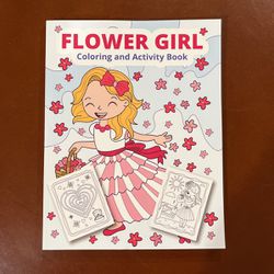 Flower Girl Gift Coloring and Activity Book