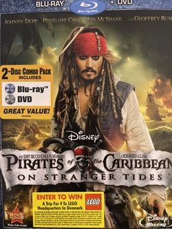 Disney’s PIRATES Of The CARIBBEAN On STRANGER TIDES (Blu-Ray + DVD-2011) NEW!