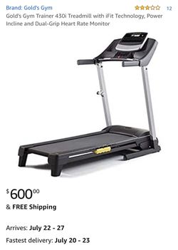Treadmill Golds gym treadmill air stride plus 430i for Sale in Murrieta CA OfferUp