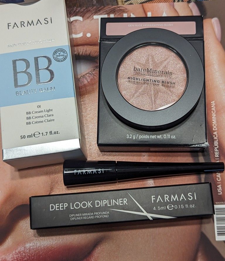 Bare Minerals Blush + BB Cream + Eyeliner