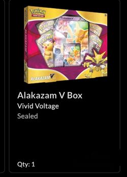 $56 Alakazam V Box Vivid Voltage Sealed Qty: 1