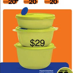 Tupperware Set 3 Piesas 