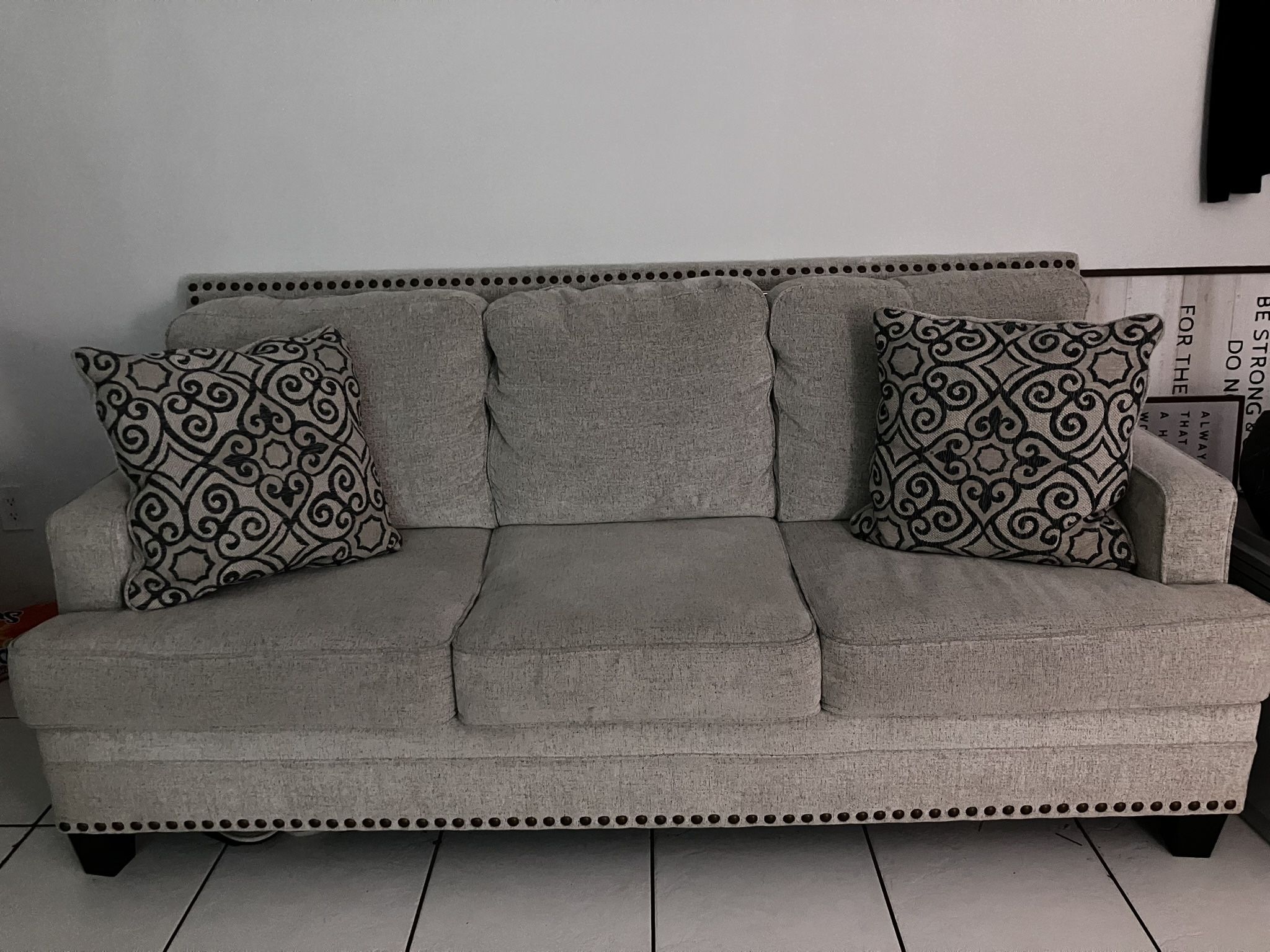 Ashley Furniture Sofa And Loveseat (NOT A PULLOUT BED)